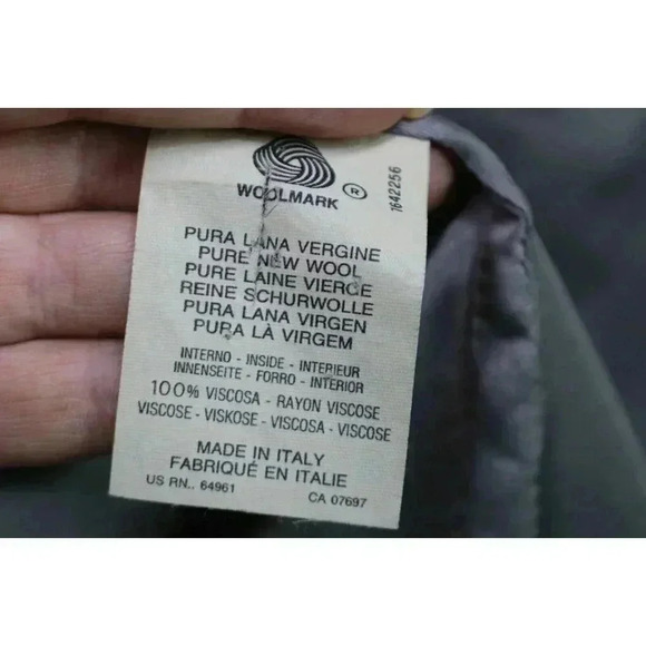 Sisley-Made in Italy-Women's Virgin Wool Skirt Suit-Size 42-44-Business-Office - Picture 9 of 16